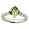 SJ2831 - Green Sapphire Ring Set in 18 Karat White Gold Settings