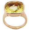 SJ2806 - Lemon Quartz Ring Set in 14 Karat Rose Gold Settings