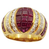 SJ2965 - Ruby with Diamond Ring Set in 18 Karat Gold Settings