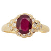 JR0109O - Ruby & Diamond Ring Set in 18 Karat Rose Gold Setting