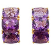 SJ3223 - Amethyst Earrings Set in 18 Karat Gold Settings