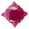 SJ2485 - Ruby with Diamond Ring set in 18 Karat Rose Gold Settings