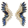 SJ6033 - Blue Sapphire and Diamond Earrings Set in 18 Karat Gold Settings