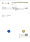 SJ2469 - GIA Certified 6cts Round Blue Sapphire with Diamond Ring in 18K White Gold