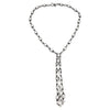 SJ3183 - White Topaz Necklace set in Silver Settings