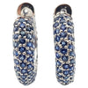 J4987 - Blue Sapphire Earrings set in Silver Setting