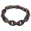 SJ3163 - Rainbow Colour Sapphire, Rainbow Colour Semi Precious Stone Bracelet in Silver