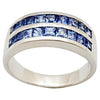SJ3090 - Blue Sapphire Ring set in Silver Settings