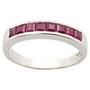 SJ3052 - Ruby Ring set in Silver Settings