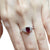 JR0440M - Unheated Ruby with Diamond Ring set in Platinum 950 Setting