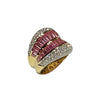 JR0041K - Pink Sapphire and Diamond Ring in 18k Gold