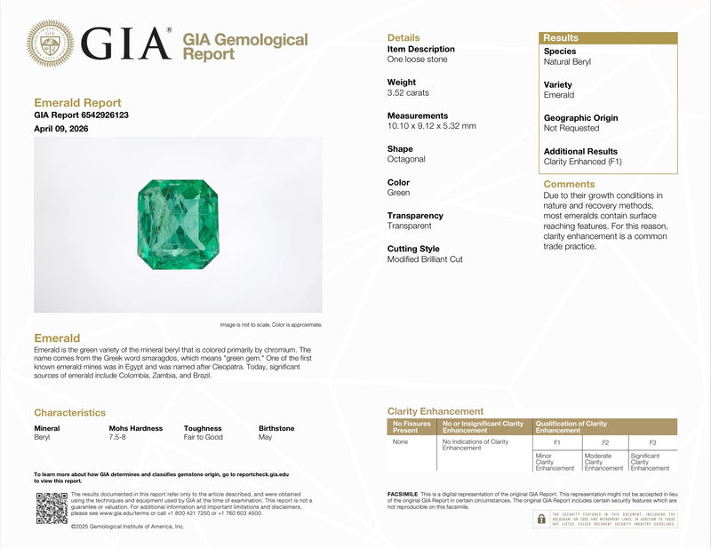 JR0433K - Emerald Gent’s Ring Set in 18K Gold Setting