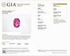 JR0342K - Pink Sapphire with Diamond Ring Set in 18K White & Rose Gold Setting