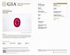 JR0362K - GIA Certified Ruby with Diamond Ring Set in 18K Gold Setting