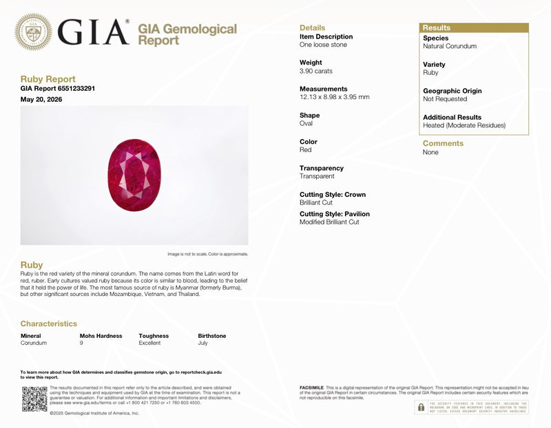 JR0362K - GIA Certified Ruby with Diamond Ring Set in 18K Gold Setting