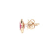 JE0361K - Pink Sapphire Butterfly Earrings Set in 18K Rose Gold Setting