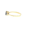 JR0423K - Blue Sapphire with Diamond Ring Set in 18K Gold Setting
