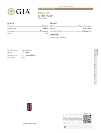 JR0404K - GIA Certified Ruby with Diamond Ring Set in 18K Gold Setting