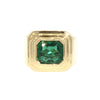 JR0433K - Emerald Gent’s Ring Set in 18K Gold Setting