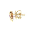 JE0360K - Ruby Butterfly Earrings Set in 18K Gold Setting