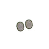 JE0001K - Lavender Jade and Tsavorite Earrings set in 18k Rose Gold Setting