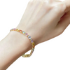 JB0170L - Multi Color Sapphire Tennis Bracelet set in 18K Gold Setting