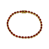 JB0029K - Orange Sapphire Tennis Bracelet Set in 14K Gold Setting