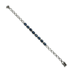 JB0044K - Blue Sapphire Bracelet Set in 14K White Gold Setting