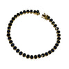 JB0061K - Blue Sapphire Bracelet Set in 14K White Gold Setting