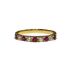 JR0178K - Ruby with Diamond Band Set in 18K Gold Setting