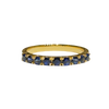 JR0182K - Blue Sapphire Band Set in 18K Gold Setting