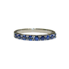 JR0188K - Blue Sapphire Band Set in 18K White Gold Setting