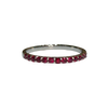 JR0192K - Ruby Band Set in 18K White Gold Setting