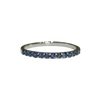 JR0193K - Blue Sapphire Band Set in 18K White Gold Setting
