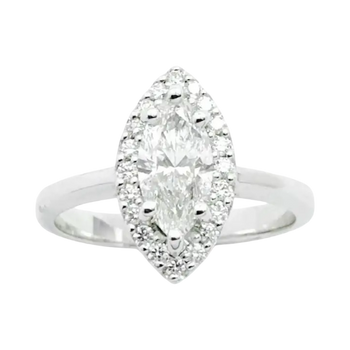 JR0948R - Diamond Ring set in 18K White Gold Setting