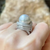 JR0713L - South Sea Pearl with Diamond Ring set in Platinum 950 Setting