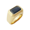 JR0185LK - Blue Sapphire Men’s Ring set in 18K Gold Setting