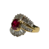 JR0261K - Burmese Pigeon’s Blood Ruby with Diamond Ring Set in 18K Gold Setting