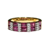 JR0285K - Ruby with Diamond Ring set in 18K Gold Setting