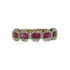 JR0286K - Ruby with Diamond Ring set in 18K Gold Setting