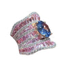 JR0564LK - Pastel Blue & Pink Sapphire with Diamond Ring Set in 18K Rose Gold Setting