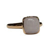 JR0302K - Cushion Lavender Jade Ring Set in 18K Rose Gold Setting