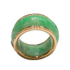 JR0308K - Jadeite with Diamond Jacket Ring Set in 18K Rose Gold Setting