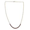 JN0037K - Ruby with Diamond Necklace Set in 18K Gold Setting