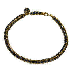 JB0077K - Blue Sapphire Bracelet Set in 18K Gold Setting