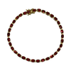 JB0088K - Orange Sapphire Tennis Bracelet set in 14K Gold Setting