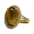 JREM2K - Tiger’s Eye with Diamond Ring Set in 18K Gold Setting