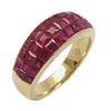 JR0604L - Invisible Set Ruby Ring set in 18K Gold Setting
