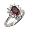 JR0475M - Unheated Ruby with Diamond Ring set in Platinum 950 Setting