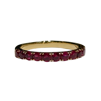 JR0331K - Ruby Ring Set in 18K Gold Setting